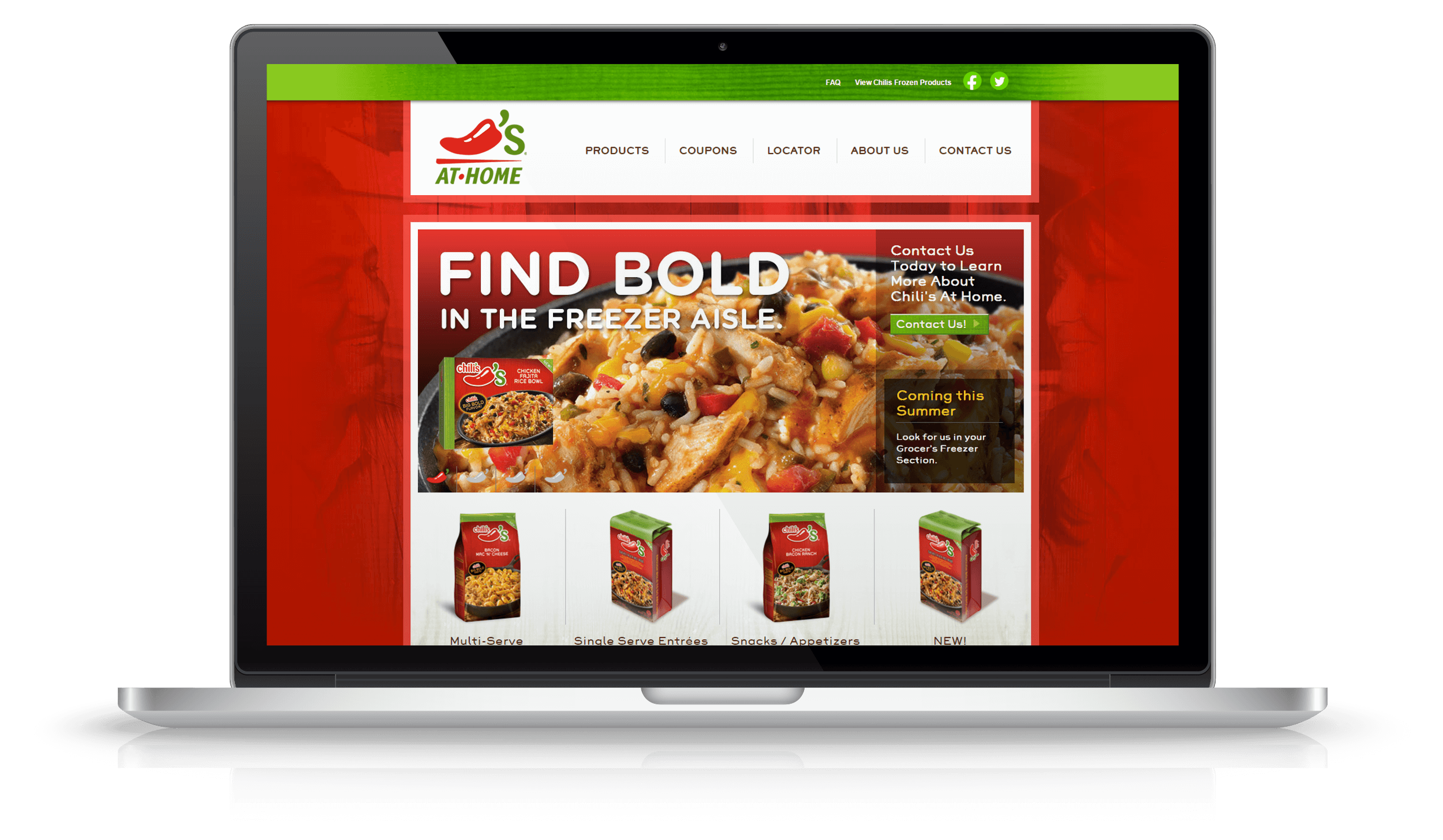 Pixelnation Project: Chilis at Home Website - Home Page